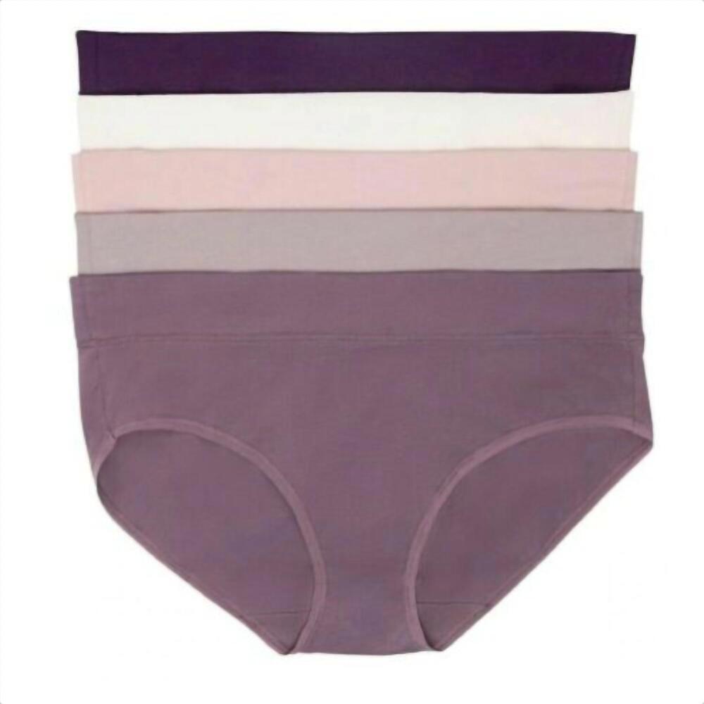 NEW FELINA women's cotton stretch hipster, 5-pack in multicolor